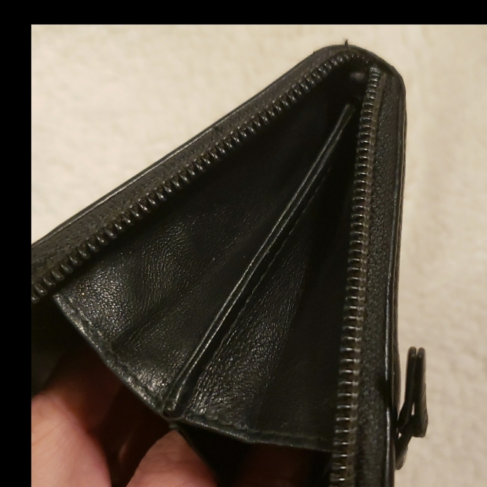 Black Zipper Wallet - Picture 10 of 15